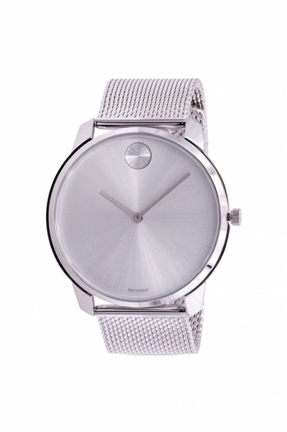 Movado Bold Thin Stainless Steel Mens Watch 3600589