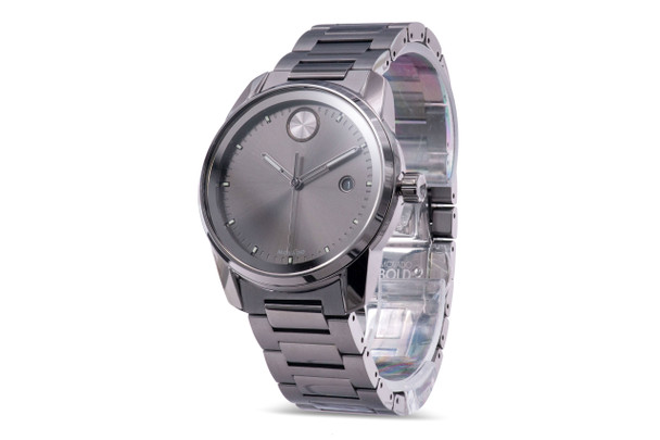 Movado Bold Verso Gunmetal Ion-Plated Mens Watch 3600736