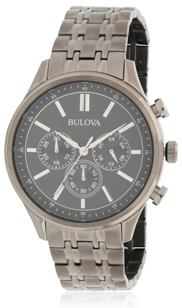 Bulova Gunmetal Chronograph Mens Watch 98A217