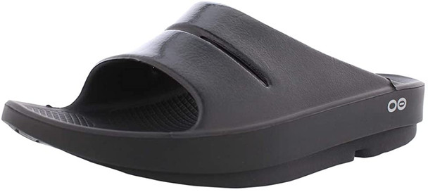 OOFOS - Unisex OOahh Sport - Post Run Recovery Slide Sandal - Black - M7/W9 1100-BLK-M7-W9