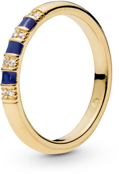 PANDORA Exotic Stones & Stripes Ring - Pandora Shine