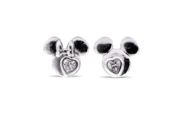 Disney Mickey silhouette silver petite element with black crystal – Pandora  Jordan