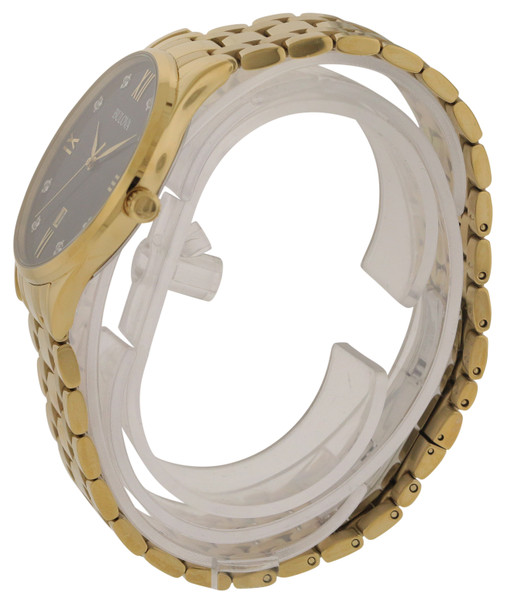 Bulova Gold-Tone Stainless Steel Mens Watch 97D108
