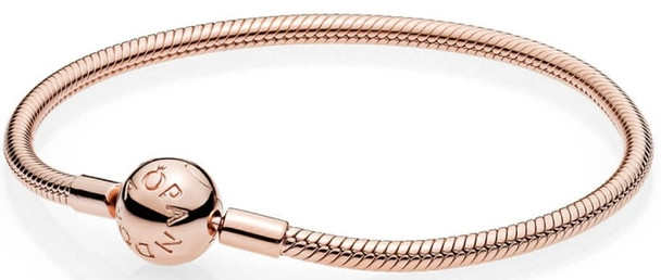 PANDORA Smooth PANDORA Rose Clasp Bracelet - 580728-19