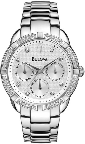 Bulova Diamond Multi-function Ladies Watch 96R195