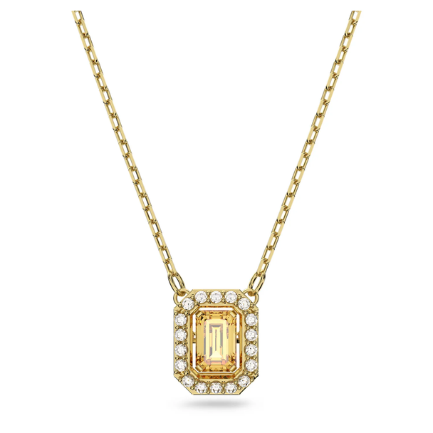 Swarovski Millenia Necklace Octagon Cut Swarovski Zirconia Yellow Gold-tone Plated 5598421