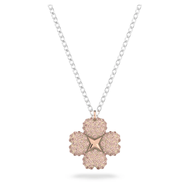 Swarovski Latisha Pendant Flower Pink Mixed Metal Finish 5636488