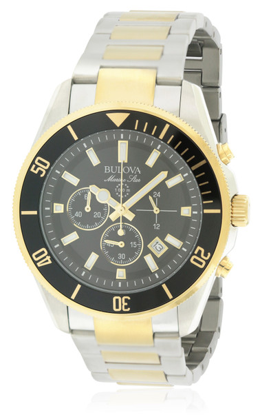 Bulova Two-Tone Stainless Steel Chronograph Mens Watch 98B249