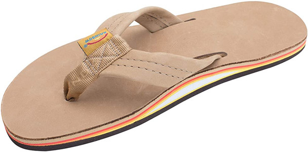 Rainbow Mens Single Layer Premier Leather with Arch Support Sandals4