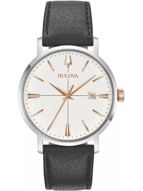 Bulova Classic Leather  Mens Watch 98B254