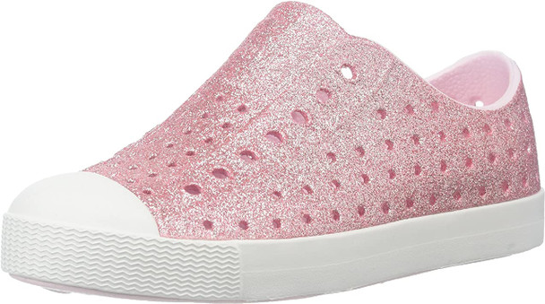 Native Jefferson Bling Kids/Junior Shoes - Milk Pink Bling/Shell White - C11 15100112-6805-C11
