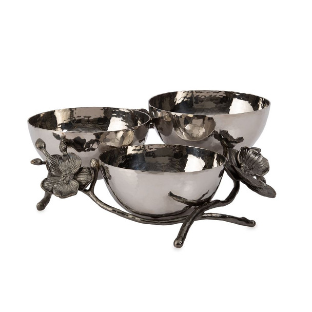 Michael Aram Black Orchid Triple Nut Dish - 110869