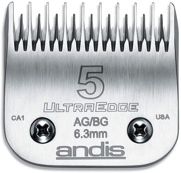 Andis Carbon Infused Steel UltraEdge Dog Clipper Blade, Size-5 Skip Tooth 640797