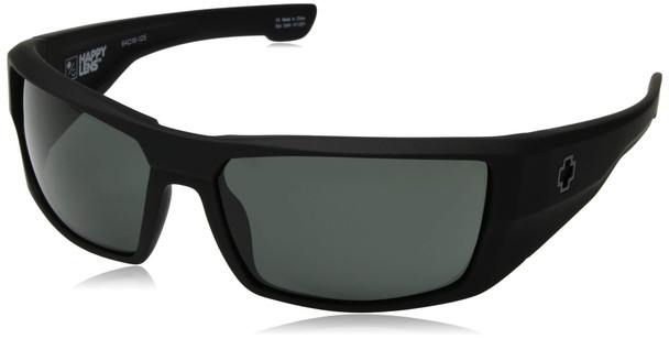 Spy Optic Dirk Wrap Sunglasses - Soft Matte Black/Happy Gray/Green - 64 mm 672052973863