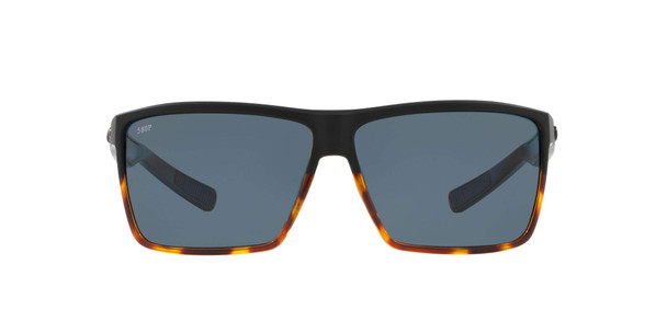 Costa Del Mar Mens Rincon Polarized Rectangular Sunglasses - Matte Smoke Crystal/Grey - 63 mm 06S9018-90180963