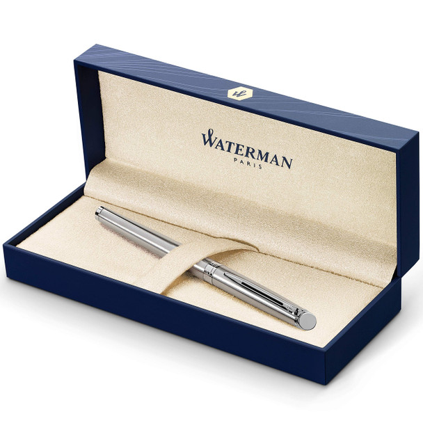 Waterman Hemisphere Essential Stainless Steel Chrome Trim Fine Point Fountain Pen S0920410