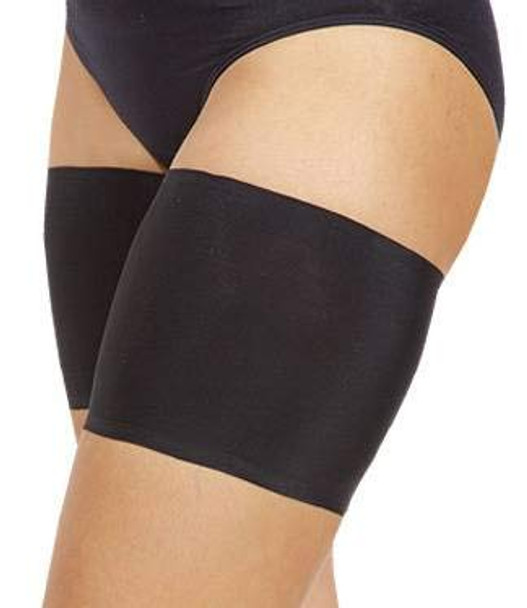 Bandelettes Elastic Anti-Chafing Thigh Bands - Prevent Thigh Chafing - Black Unisex - Size B 1006-UNI-BLK-B