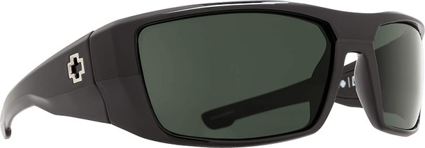 Spy Optic Dirk Black-happy Gray Green Wrap Sunglasses - 64 mm 672052038863