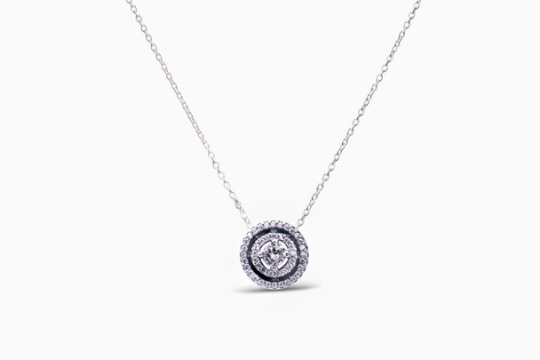 Pandora Sparkling Double Halo Collier Necklace 399414C01-45