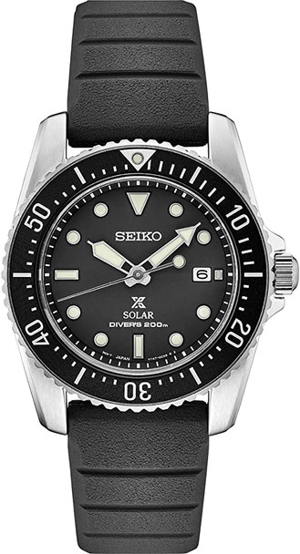 Seiko Prospex Divers Solar Silicone Mens Watch SNE573