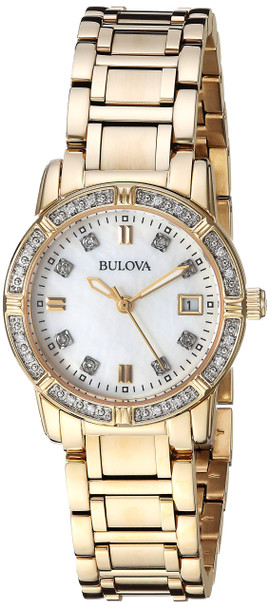 Bulova Highbridge Gold-Tone Ladies Watch 98R135