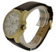 Tommy Hilfiger Gold-Tone Leather Chronograph Mens Watch 1791003