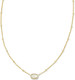 Kendra Scott Mini Elisa Satellite Short Pendant Necklace - Gold Ivory Mother Of Pearl 9608861986