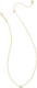 Kendra Scott Mini Elisa Satellite Short Pendant Necklace - Gold Ivory Mother Of Pearl 9608861986