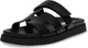 Steve Madden Mayven Womens Slide - Black Leather