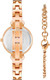 Anne Klein Genuine Diamond Dial Bangle Watch with Bracelet Set AK/3620BYST
