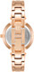 Anne Klein Rose Gold-Tone White Mother-of-Pearl Bangle Diamond Accent Ladies Watch AK/1414WHRG