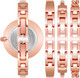 Anne Klein Rose Gold-Tone Blush Pink Mother-of-Pearl Bangle Set Ladies Watch AK/1470BHST