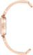 Anne Klein Rose Gold-Tone Blush Pink Glitter Dial Bangle Set Ladies Watch AK/3296BHST