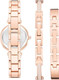 Anne Klein Rose Gold-Tone Blush Pink Glitter Dial Bangle Set Ladies Watch AK/3296BHST