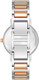 Anne Klein Two-Tone Silver and Rose Gold Facetted Crystal Diamond Accent Ladies Watch AK/3967SVRT