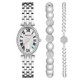 Anne Klein Petite Silver-Tone Oval Case Ladies Watch AK-3971SVST AK/3971SVST