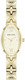 Anne Klein Gold-Tone Petite Oval Champagne Textured Dial Bracelet Ladies Watch AK/5226CHGB