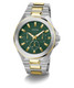 Guess Multi-function Green Dial Two-Tone Mens Watch GW0798G3