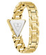 Guess Triangle Logo Cowboy Chain Gold Tone Ladies Watch GW0859L2