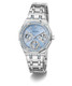 Guess Swarovski ReCreated Crystals Ice Blue Silver Tone Ladies Watch GW1009L1