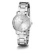 Guess Roman Numeral Silver Dial Silver Tone Ladies Watch GW0404L1