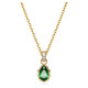Swarovski Chroma Pendant - Pear Cut - Green - Gold-tone Plated 5648751