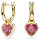 Swarovski Chroma Drop Earrings - Heart - Red - Gold-tone Plated 5684760