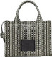 Marc Jacobs The Monogram Leather Mini Tote Bag - Black/White 2S3HTT001H03-005