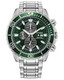 Citizen Eco-Drive Promaster Dive Chronograph Green Dial Mens Watch CA0820-50X