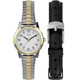 Timex Main Street Expansion Band & Leather Strap Ladies Watch Box Set TWG027800