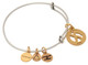 Alex And Ani Initial X Two Tone Charm Bangle A18EBINT24TTRS