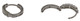 DC Huggie Rhodium Earrings - JE1803