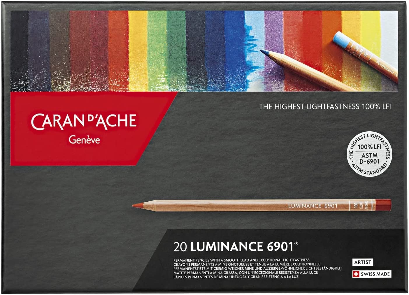 Caran DAche Luminance Colored Pencil Set of 20 6901.720 - Jacob Time Inc