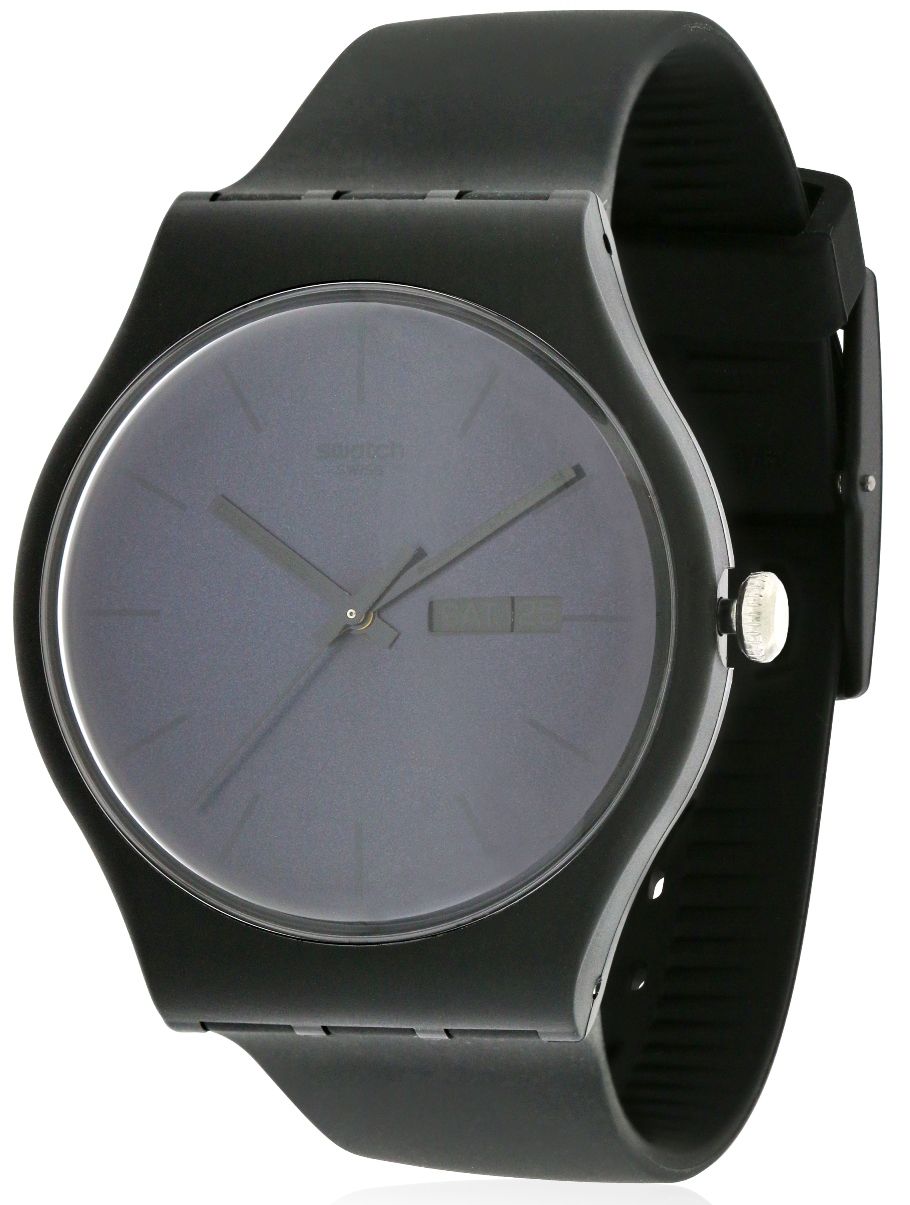 Swatch 'Black Rebel' Watch SUOB702 - Jacob Time Inc